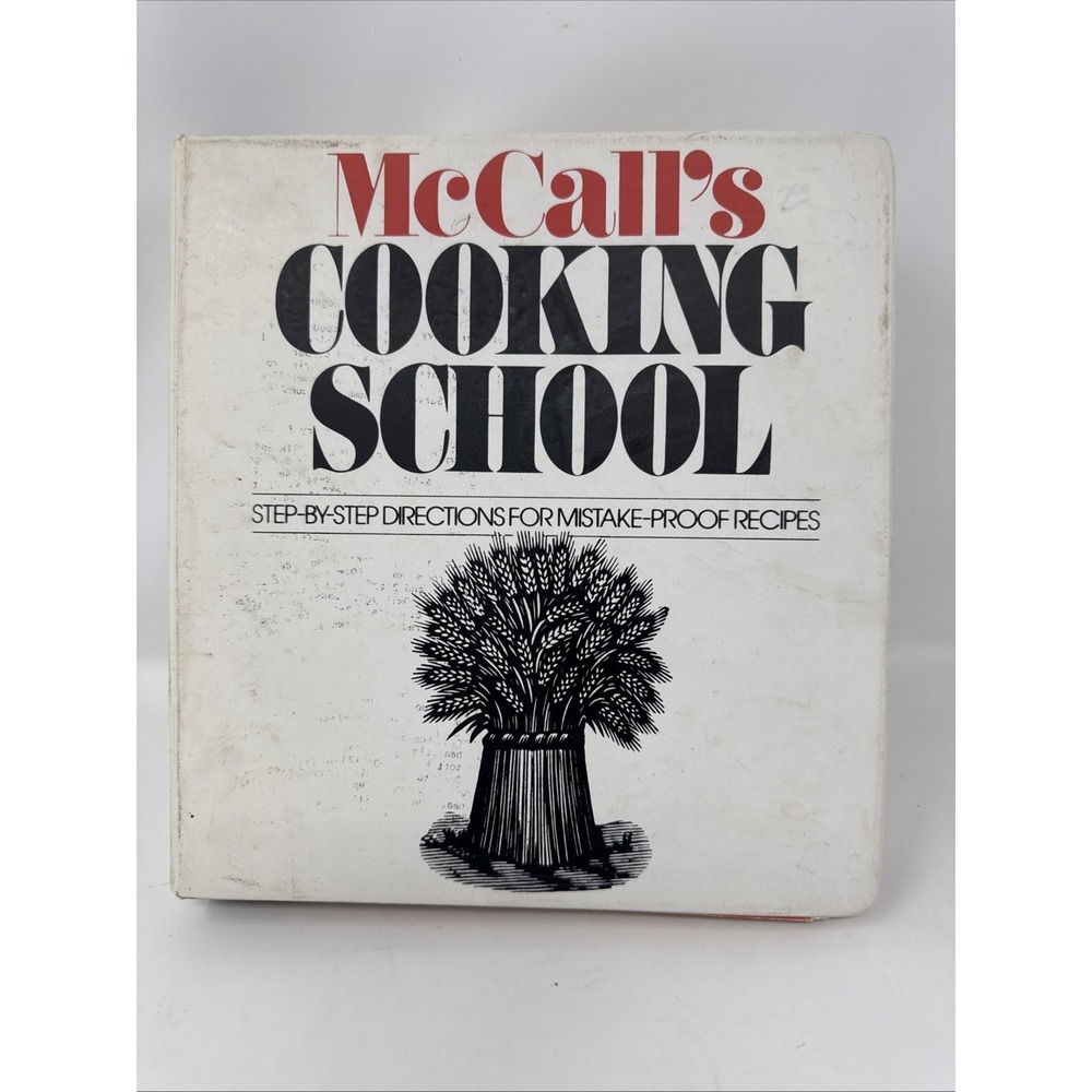 Vintage McCall's Cooking School Cookbook Mistake Proof Recipes Binder 1986 READ